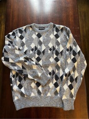 Vintage 90s Reed St. James Grandpa Sweater